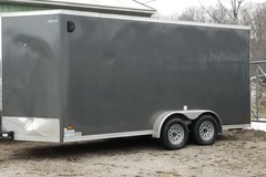 Renting out equipment (w/o operator): HAULIN  7X16 ENCLOSED TRALIER