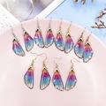 Buy Now: 35 Pairs of Gradient Colorful Rhinestone Wing Earrings