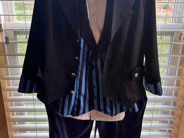 Selling with online payment: Ciel Phantomhive Black Butler Book of Atlantic Cosplay + Wig