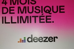 Vente: Carte Deezer 4 mois de musique illimitée (72€)