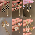 Comprar ahora: 50 pairs of geometric letter earrings Fashion tassel earrings