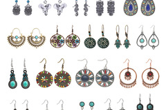 Buy Now: 100pairs  Turquoise Earrings Bohemian Tassel Earrings