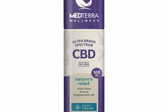  : Medterra, Wellness Nature’s Relief Daily CBD Cream, Broad Spectru