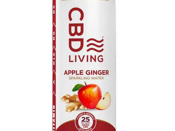  : Apple Ginger Sparkling CBD Water by CBDLiving