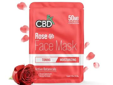  : CBDfx, CBD Face Mask, Rose / Moisturizing, Broad Spectrum THC-Fre