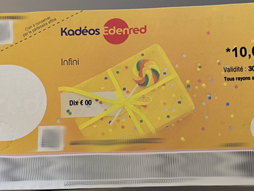 Vente: Chèques cadeaux Kadeos Infini (150€)