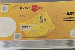 Vente: Chèques cadeaux Kadeos Infini (150€)