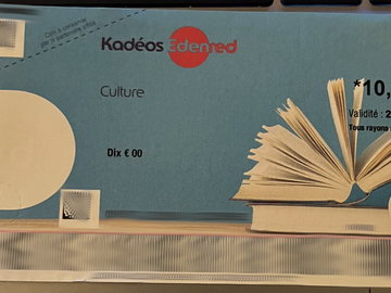 Vente: Chèques cadeaux Kadéos Culture (140€)
