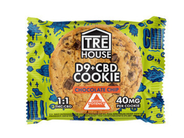  : TRE House - Delta 9 Edible - CBD:D9 High Potency Chocolate Chip C
