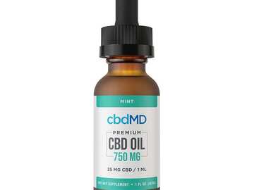  : cbdMD, CBD Oil Tincture, Broad Spectrum THC-Free, Mint, 1oz, 750m