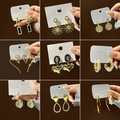Comprar ahora: 50 pairs of super flash earrings, tassel pearl flower earrings