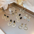 Comprar ahora: 70 pairs of geometric rhinestone earrings vintage hollow earrings