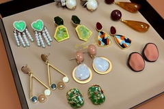 Comprar ahora: 50 pairs of vintage baroque pearl earrings love flower earrings