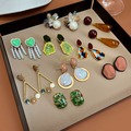 Buy Now: 50 pairs of vintage baroque pearl earrings love flower earrings