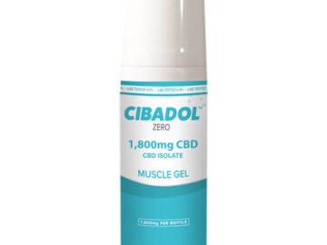  : Cibadol ZERO - CBD Topical - Isolate Muscle Gel Rol-On - 1800mg