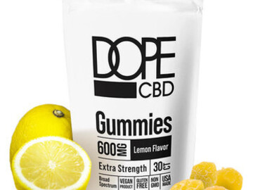  : Dope CBD - CBD Edible - Extra Strength Lemon Gummies - 600mg