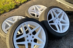 Selling: Kansei Astro Wheels 5x100 18x9.5 35+ with tires