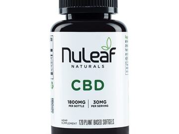  : NuLeaf Naturals, Hemp CBD Capsules, Full Spectrum, 120 Softgels, 