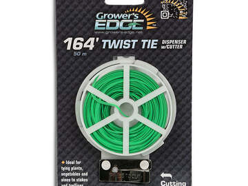  : Green Twist Tie Supports Dispenser w/ Cutter 164 ft