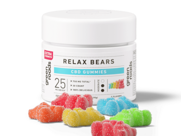  : Green Roads, Extra Strength CBD Relax Bears Gummies, Isolate THC-