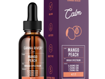  : Canna River - CBD Oil - CBD:CBG:CBN Calm Tincture - Mango Peach -