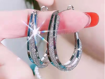 Buy Now: 30 Pairs Fashion Rhinestone Women's Earrings Jewelry
