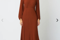 Selling: The Dotty bias dress size 12 Tobacco New with tags