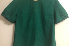 Selling: Green check cotton top M - as new