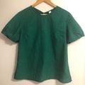 Selling: Green check cotton top M - as new