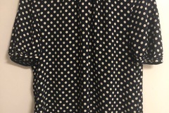 Selling: Ink blue dotty top M - worn once
