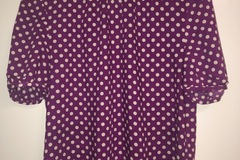 Selling: Purple dotty top M - worn once