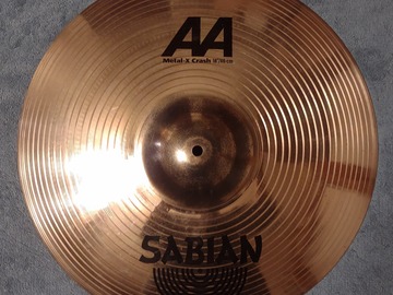 Selling with online payment: Sabian AA 18" Metal-X Crash Cymbal
