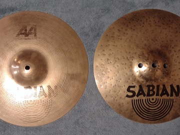 Selling with online payment: Sabian AA 13" Fusion Hats - Hi Hat Cymbals 