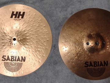 Selling with online payment: Sabian HH 13" Fusion Hats - Hi Hat Cymbals 