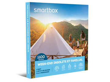 Vente: Coffret Smartbox "Week-end insolite et familial" (129,90€)