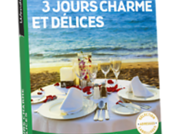 Vente: Coffret Wonderbox "3 jours charme et délices" (229,90€)