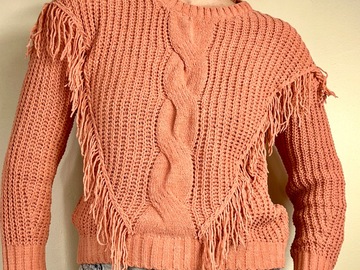 Selling: Fringy V Cozy Sweater