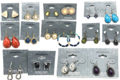 Liquidation & Wholesale Lot: 50 Pair Dressbarn Earrings Over 100 different Styles!!