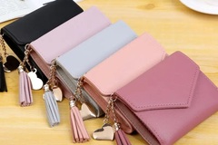 Comprar ahora: Wallets -Black, Lavender, Blue, Pink - Tri-fold wallets