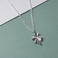  : four leaf clover pendant(Silver chain included)