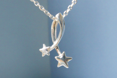  : double shooting star pendant (Silver chain included)