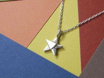  : tangram silver star pendant (Silver chain included)