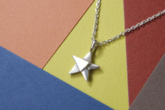 : tangram silver star pendant (Silver chain included)