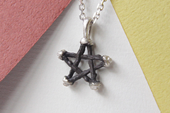  : twig star pendant(Silver chain included)