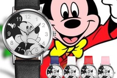 Liquidation & Wholesale Lot: 35 Pcs Cartoon Mickey Animal Quartz Wristwatches