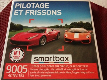 Vente: Coffret Smartbox "Pilotage et frissons" (99,90€)