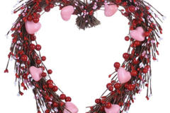 Events priced per-person: Valentine's Day heart grapevine wreath
