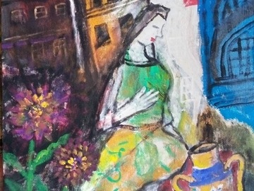 Sell Artworks: A sitting lady