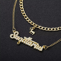 Bulk Lots: 3pc Alloy Double Layered Constellation/Zodiac Sign Necklaces