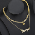 Bulk Lots: 3pc Alloy Double Layered Constellation/Zodiac Sign Necklaces